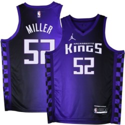 Kings #52 Brad Miller Purple Black Gradient Jersey