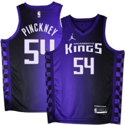 Kings #54 Ed Pinckney Purple Black Gradient Jersey