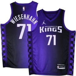 Kings #71 Bob Wiesenhahn Purple Black Gradient Jersey