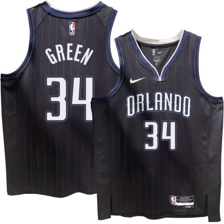 Orlando Magic #34 Willie Green 2022-23City Edition Black Jersey