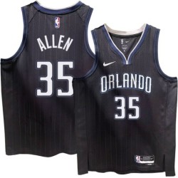 Orlando Magic #35 Malik Allen 2022-23City Edition Black Jersey