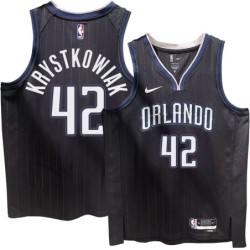 Orlando Magic #42 Larry Krystkowiak 2022-23City Edition Black Jersey