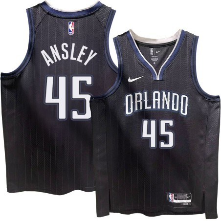 Orlando Magic #45 Michael Ansley 2022-23City Edition Black Jersey