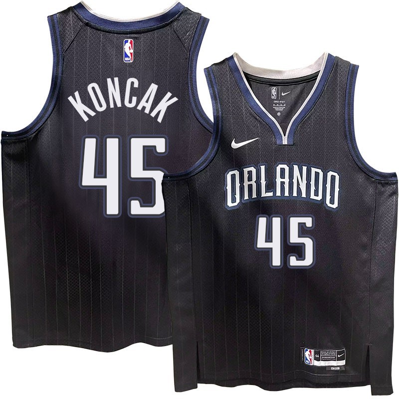 Orlando Magic #45 Jon Koncak 2022-23City Edition Black Jersey