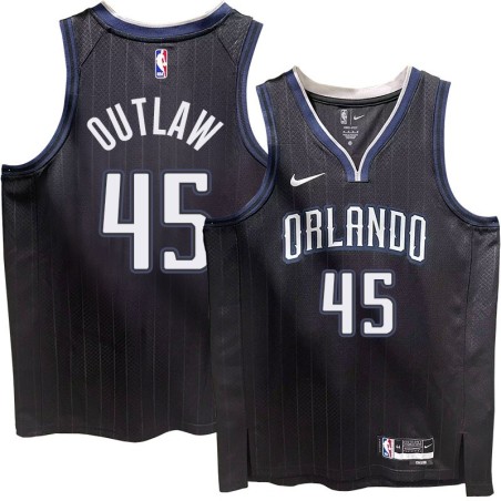 Orlando Magic #45 Bo Outlaw 2022-23City Edition Black Jersey