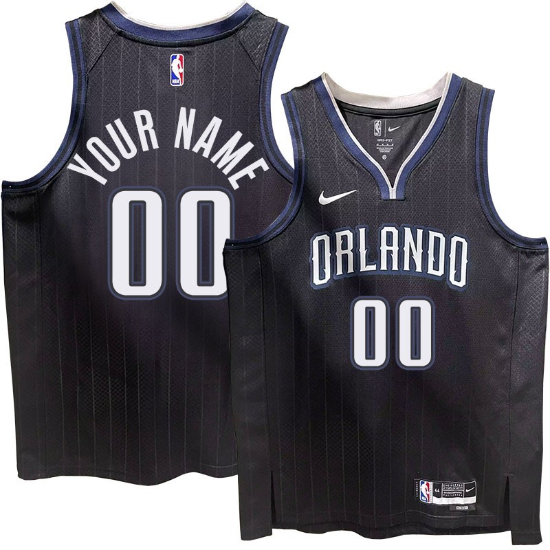 Orlando Magic #00 Custom 2022-23City Edition Black Jersey