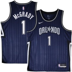 Orlando Magic #1 Tracy McGrady 2023-24City Edition Navy Jersey