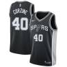 Black Dave Corzine Twill Basketball Jersey -Spurs #40 Corzine Twill Jerseys, FREE SHIPPING