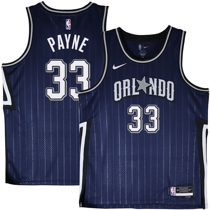 Orlando Magic #33 Adreian Payne 2023-24City Edition Navy Jersey