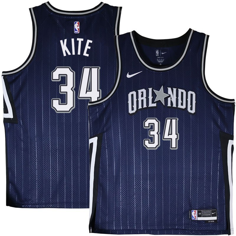 Orlando Magic #34 Greg Kite 2023-24City Edition Navy Jersey