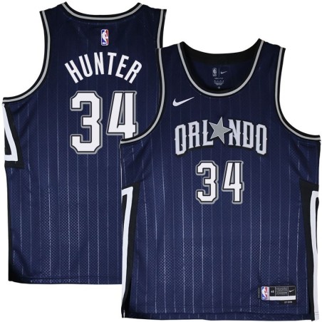 Orlando Magic #34 Steven Hunter 2023-24City Edition Navy Jersey