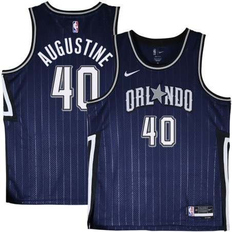 Orlando Magic #40 James Augustine 2023-24City Edition Navy Jersey