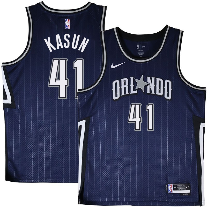 Orlando Magic #41 Mario Kasun 2023-24City Edition Navy Jersey