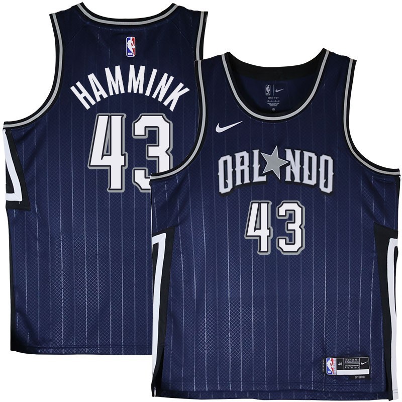 Orlando Magic #43 Geert Hammink 2023-24City Edition Navy Jersey