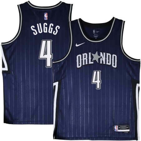 Orlando Magic #4 Jalen Suggs 2023-24City Edition Navy Jersey