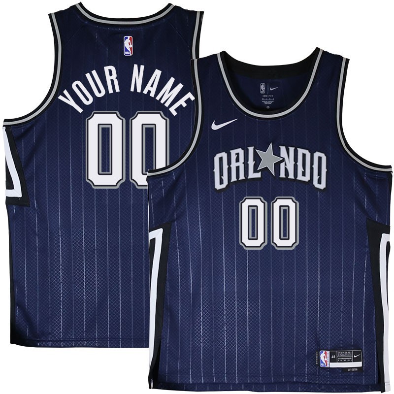 Orlando Magic #00 Custom 2023-24City Edition Navy Jersey