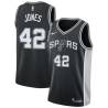 Black Collis Jones Twill Basketball Jersey -Spurs #42 Jones Twill Jerseys, FREE SHIPPING