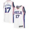 White Wally Osterkorn Twill Basketball Jersey -76ers #17 Osterkorn Twill Jerseys, FREE SHIPPING