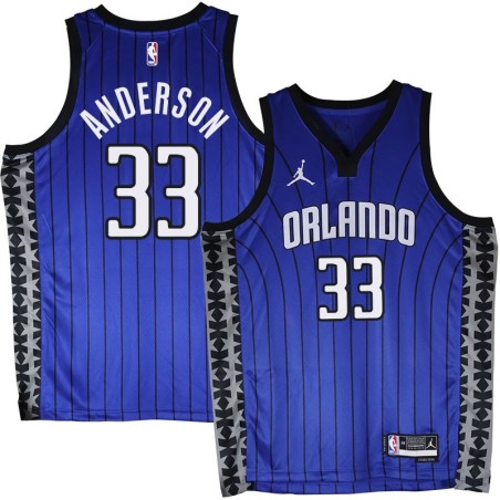 Orlando Magic #33 Ryan Anderson Blue_Jordan Jersey