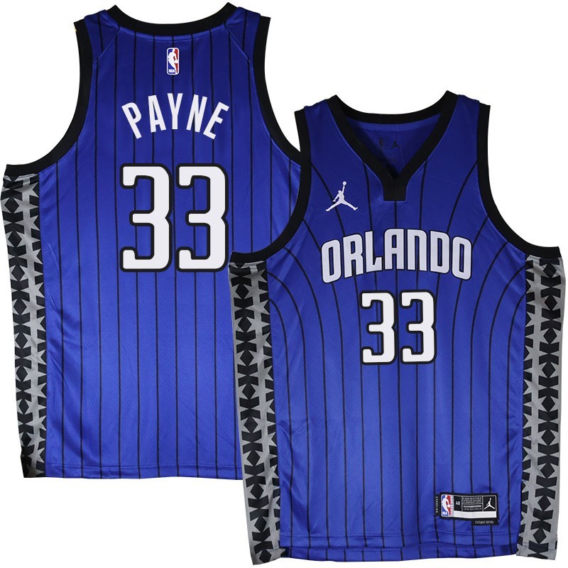 Orlando Magic #33 Adreian Payne Blue_Jordan Jersey