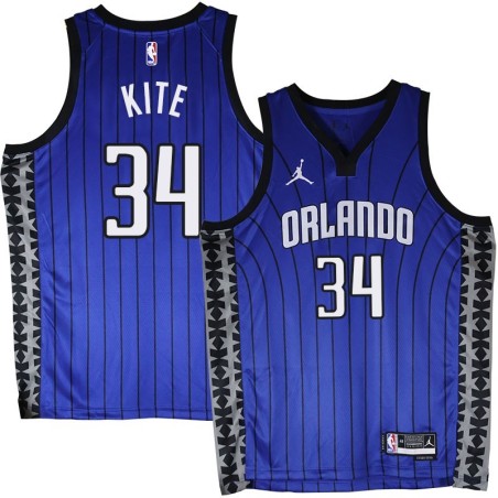 Orlando Magic #34 Greg Kite Blue_Jordan Jersey