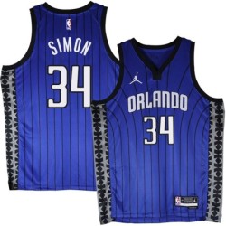 Orlando Magic #34 Miles Simon Blue_Jordan Jersey