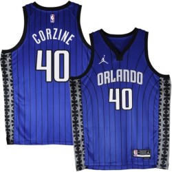 Orlando Magic #40 Dave Corzine Blue_Jordan Jersey