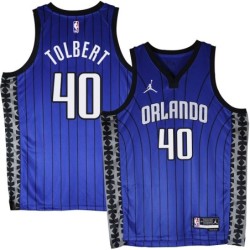 Orlando Magic #40 Tom Tolbert Blue_Jordan Jersey