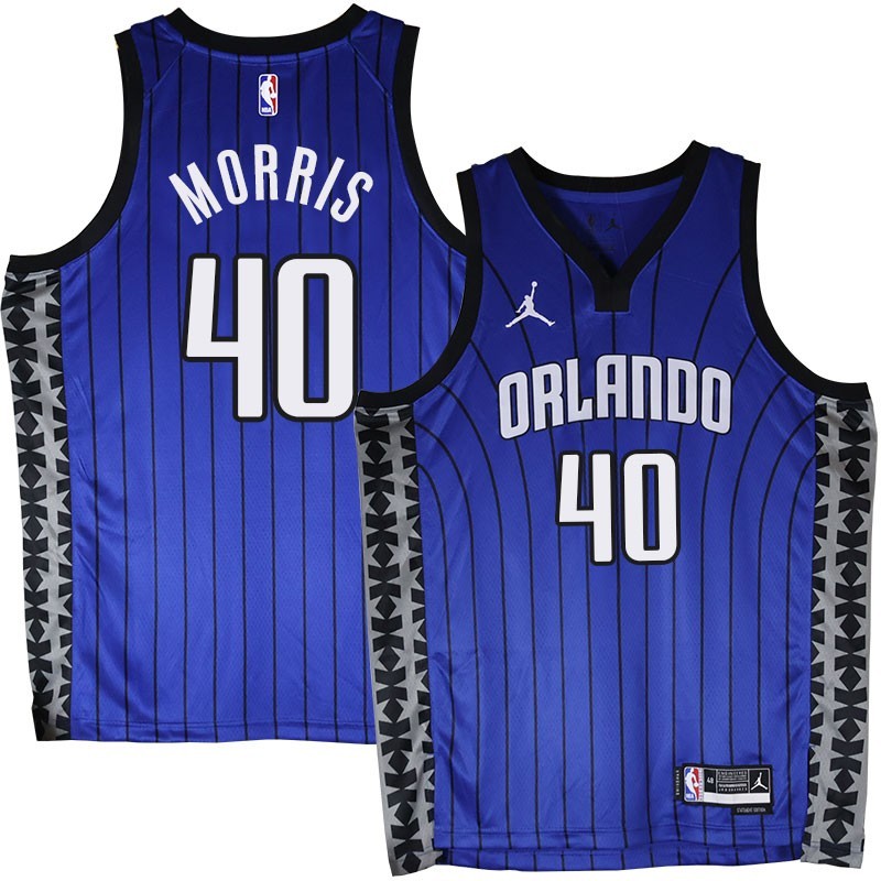 Orlando Magic #40 Terence Morris Blue_Jordan Jersey