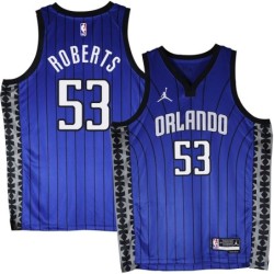 Orlando Magic #53 Stanley Roberts Blue_Jordan Jersey