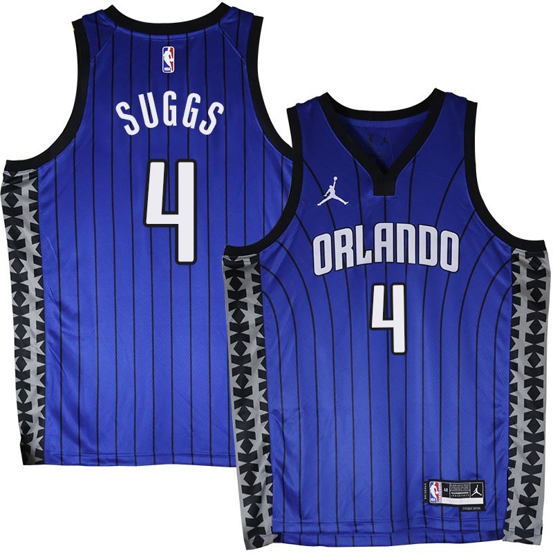 Orlando Magic #4 Jalen Suggs Blue_Jordan Jersey