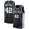 Black Davis Bertans Twill Basketball Jersey -Spurs #42 Bertans Twill Jerseys, FREE SHIPPING