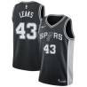 Black Manny Leaks Twill Basketball Jersey -Spurs #43 Leaks Twill Jerseys, FREE SHIPPING