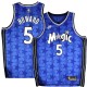 Orlando Magic #5 Juwan Howard Blue_Throwback Jersey