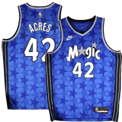 Orlando Magic #42 Mark Acres Blue_Throwback Jersey