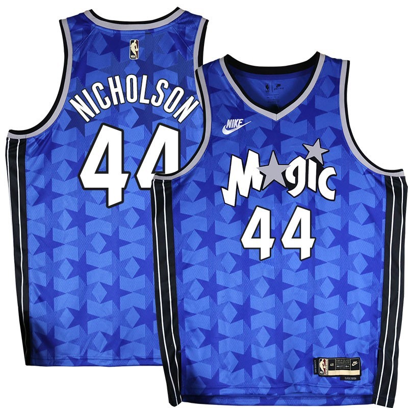 Orlando Magic #44 Andrew Nicholson Blue_Throwback Jersey