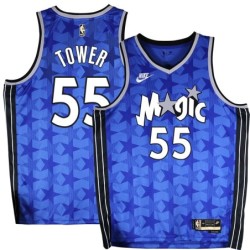 Orlando Magic #55 Keith Tower Blue_Throwback Jersey