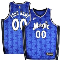 Orlando Magic #00 Custom Blue_Throwback Jersey