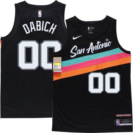 Spurs #00 Mike Dabich 2020-2021 City Edition Twill Jersey