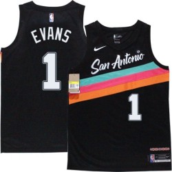 Spurs #1 Mike Evans 2020-2021 City Edition Twill Jersey