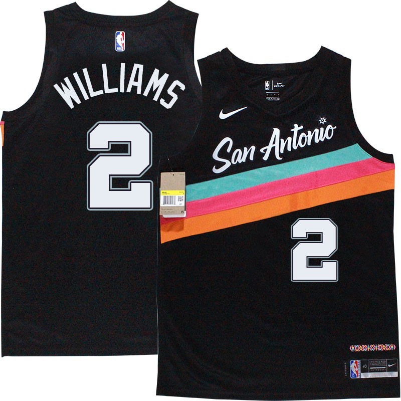 Spurs #2 Reggie Williams 2020-2021 City Edition Twill Jersey