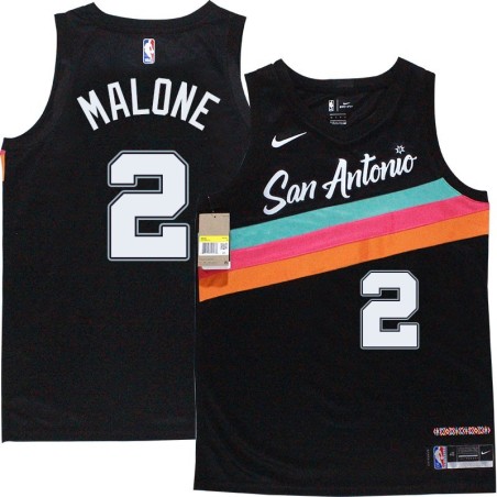 Spurs #2 Moses Malone 2020-2021 City Edition Twill Jersey