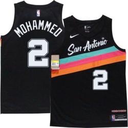 Spurs #2 Nazr Mohammed 2020-2021 City Edition Twill Jersey