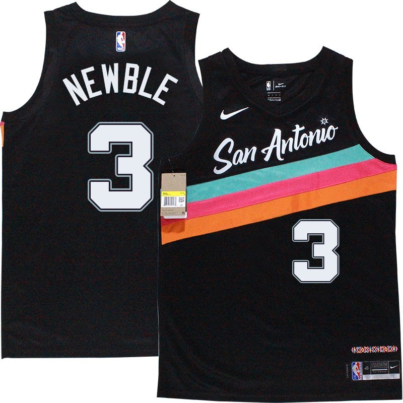 Spurs #3 Ira Newble 2020-2021 City Edition Twill Jersey