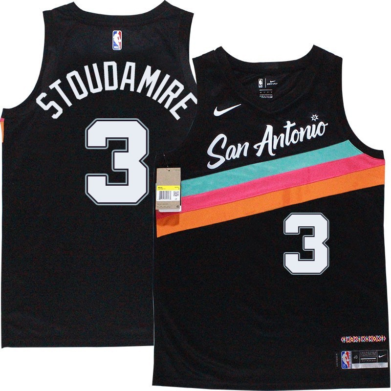 Spurs #3 Damon Stoudamire 2020-2021 City Edition Twill Jersey