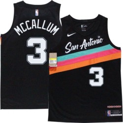 Spurs #3 Ray McCallum 2020-2021 City Edition Twill Jersey