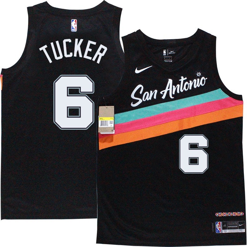 Spurs #6 Trent Tucker 2020-2021 City Edition Twill Jersey