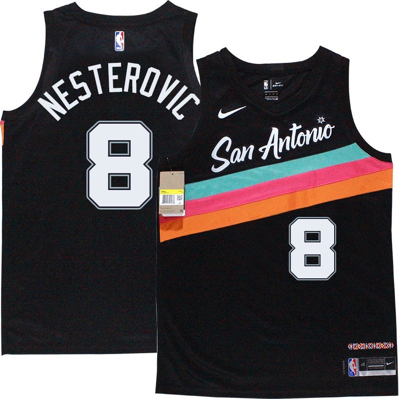 Spurs #8 Rasho Nesterovic 2020-2021 City Edition Twill Jersey