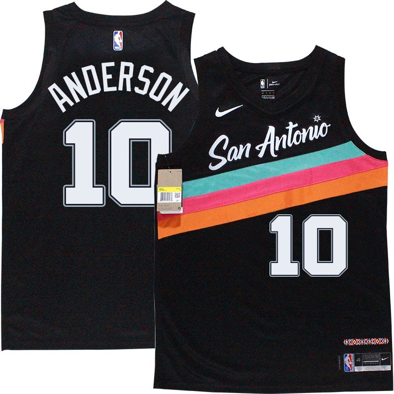 Spurs #10 Michael Anderson 2020-2021 City Edition Twill Jersey