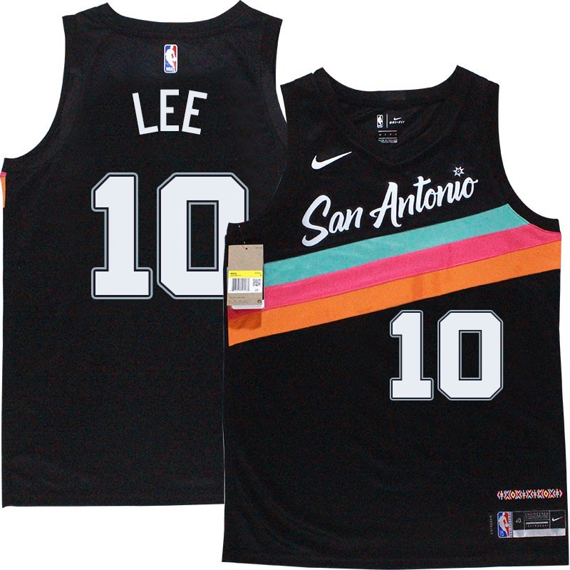 Spurs #10 David Lee 2020-2021 City Edition Twill Jersey